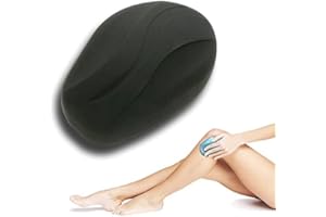 Emafymb Depilatore di Cristallo, Pietra Rimuovi Capelli di Vetro Nano, Riutilizzabile Epilatore Nano Cristalli, Crystal Hair Eraser per Gambe, Braccia, Schiena e Esfoliazione (nero)