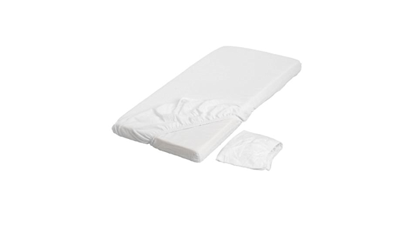 Ikea Len Protege Matelas Pour Bebe Blanc 2 Pieces 60x1 Cm Amazon Fr Cuisine Et Maison