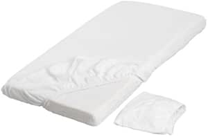 Ikea Len Protege Matelas Pour Bebe Blanc 2 Pieces 60x1 Cm Amazon Fr Cuisine Et Maison