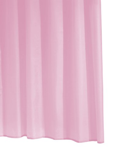 Ridder 313120-350 Duschvorhang Folie 180 x 200 cm, standard rosa inklusiv Ringe
