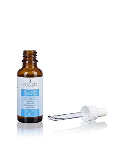 Hyaluron-Gel mit Aloe Vera – hochdosiertes niedrigmolekulares und hochmolekulares Hyaluron Konzentrat – Premium Kosmetik – Made in Germany – 30 ml. – Anti-Aging-Serum – Hyaluron-Säure Gel Tag und Nacht Pflege-Konzentrat - 3