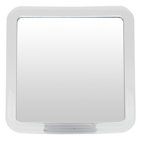 Beschlagfreier Dusch - und Rasierspiegel Mirrorvana mit Saugnapf-Befestigung, 3X Vergrößerung, 6,3 x 6,3 Zoll