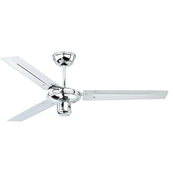 Deckenventilator Zephyr mit Sommer-Winterlauf, Gehäusefarbe chrom, ø