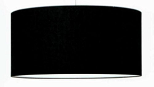 Idea Beleuchtung: Zylinder Lampenschirm zylindrisch Kapuze Lampenabdeckung in Stoff laminiert PVC-Folie, Durchmesser 40 cm; für Lampen Stehleuchten aus dem Boden Wandleuchten Nachttischlampe Kronleuchter und Suspensionen Weiß, Elfenbein, schwarz Wahl, siehe die Erläuterungen Seite und senden E-Mail; eigene Produktion – Made in Italy - 6