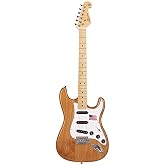 SX Stratocaster Elektro Gitar (Naturel)