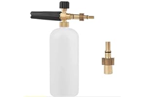VERGILSON New Type Snow Foam Lance for Bosch Aquatak/Black & Decker/Norse/Ryobi/Neo Foam Cannon Car Wash Sprayer Soap Jet Pot Gun, Adjustable soap Sprayer Nozzle Foam Bottle 1L for Pressure Washer