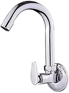 LAYSAN PAN Sink Cocke for Kitchen Sink 360 Degree Rotating with Foam Flow, Brass Tap with Chrome Finish Full Brass tap for Kitchen Sink taps with Wall Flange and Teflon Tape