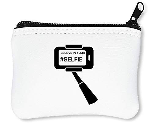 Preisvergleich Produktbild Believe In Your Selfie Stick Reißverschluss-Geldbörse Brieftasche Geldbörse