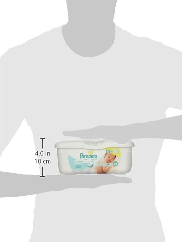 Pampers Baby Wipes Tub, Sensitive with Touch of Milk Essentials – 64 Wipes/Tub - 2