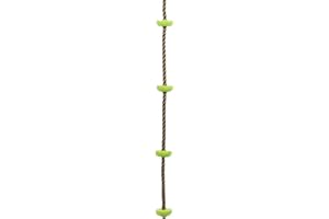iFunLong Climbing Rope - 6.5ft with 5 Knotted Foot - Kids Swing Set Accessories - Additions & Replacements for Active Outdoor Play Equipment