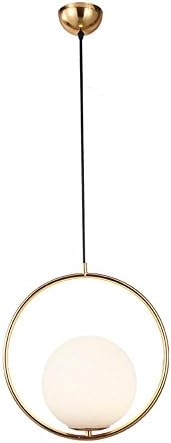 European Creative Metall Eisen Ring Mode Höhenverstellbar Mode Glas Kronleuchter Eleganter Chandelier Retro Schwarz Deckenleuchte für Loft Schlafzimmer Study Bar Die Edison - glühbirne 1 X E27