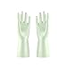 Produktbild RIsxffp 2 Stück Wasserdichte Handschuhe Rutschfest Latex Reinigung Handschuh Haus Waschwerkzeug Small grün