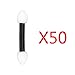 50PCS Disposable Eyeshadow Brush Applicator Dual Sided Heart-Shaped Sponge Makeup Brush