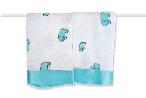 aden + anais Declan Elephant Issie Security Blanket (Pack of 2)