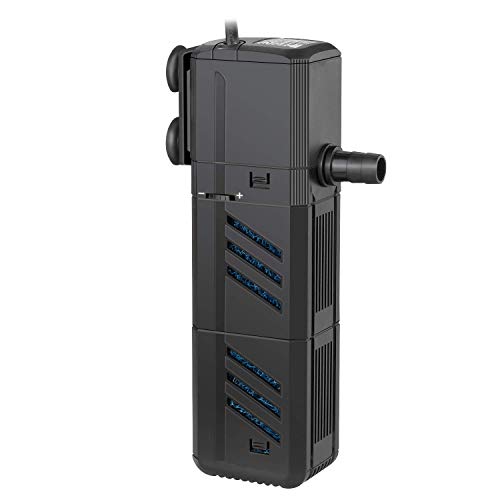 IREENUO Filtro Acquario Interno, 15W 1500L/H 4 in 1 Silenzioso Sommergibile Pompa Acquario Pompa Areatore Pompa Acqua Fontana