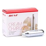 Mosa 50 Cartouches de Gaz pour Siphon à Chantilly, Capsules de Recharge N2O