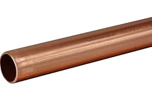 BUYAPARCEL Copper Tube 15mm x 1m Length BS EN1057 R250 British Copper Pipe 1000mm 100cm