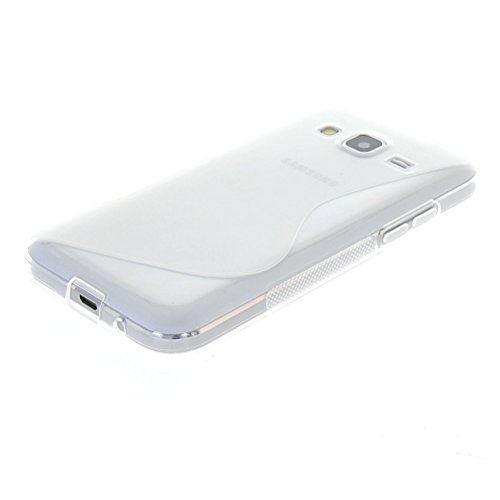 Funda para SAMSUNG GALAXY CORE PRIME G360F GEL TPU Dise  o S-Line Color TRANSPARENTE