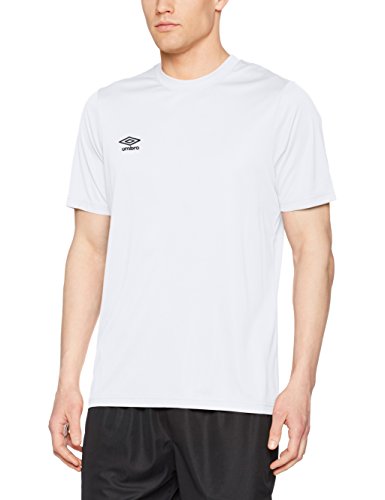Umbro Oblivion Camiseta de fútbol, Hombre, Blanco, L