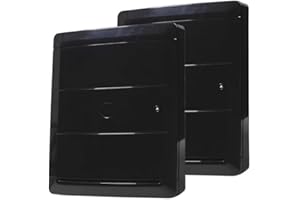 REPAIRMYMETERBOX (Pair) Gas and Electric Meter Box Covers - Weather-Resistant Overboxes for DIY Repairs - Protect and Enhance Your Meters - Durable Meter Box Protection - (Black)