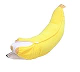 FPBS Schöne Gelbe Bananen Plüschtiere Plüschtiere Kissen Seitenschläferkissen Bestes Spielzeug Geschenke (S(50CM))