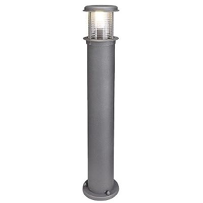 Slv borne lumineuse extérieure - e27 - slv otos verre borne, anthracite, e27 eco. energie, max. 15w, ip