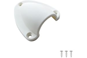 Berfi Life Marine Wire Cable Vent Cover with 3 Screws, Plastic Clamshell Vent Clam Shell Vent Cover for Boat Yacht