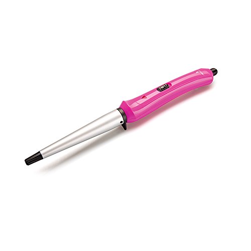 Lee Stafford Curl Your Heart Out Ceramic Cone Curling Wand - Create Cute Styles Including Tight Ringlet Spirals, Large Curls and Soft Waves - Extra Long 3m Swivel Cord - 60 Day Money Back Guarantee