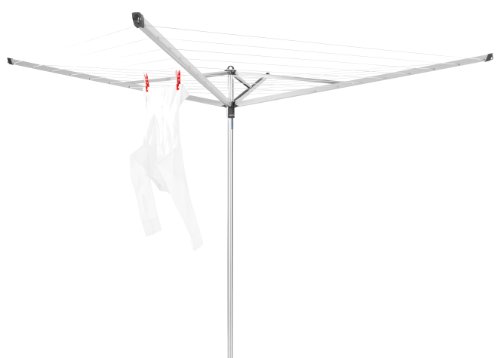Brabantia Essential Rotary Washing Line Airer with Concrete Anchor Tube and Protective Cover, 40 m