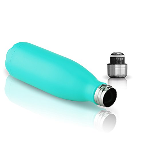 AVOIN colorlife Trinkflasche, Isolierte, Doppelwandige Edelstahlwasserflasche – 24 Stunden Warm & 12 Stunden Kalt – 500ml – BPA Frei - 3