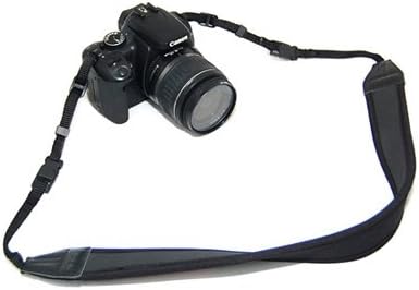Neoprene Neck Strap with Quick Release Buckle for Digital SLR, Camcorder, Binocular (Straight/Black)