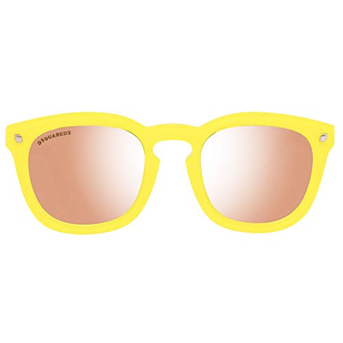 Preisvergleich Produktbild Dsquared2 Unisex-Erwachsene Sunglasses Dq0198 41G 49 Sonnenbrille, Gelb