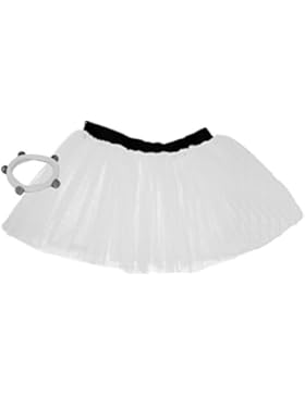 A-Express Mädchen Kinder Neon Tütü Rock Tüll Tüllrock Verkleidung Party Unterrock TutuRock Shamballa