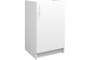 JD Greta Fixed Height 500mm Kitchen Base Cabinet Floor Unit (Without Worktop) – White Matt