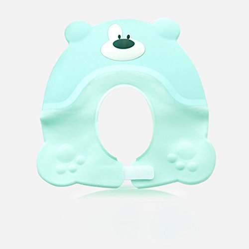 ZNZ Cuffia da bagno per bambini Cuffia da doccia per bambini,Aggiorna verde,regolabile
