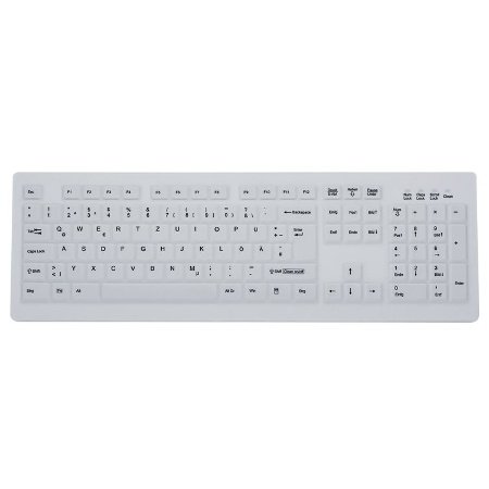 Preisvergleich Produktbild Gett KG20244 USB QWERTZ Tastatur, Weiß