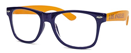 Preisvergleich Produktbild EYECATCHER ! Nerdbrille für Basketball Fans Streberbrille Klarglas (Los Angeles)