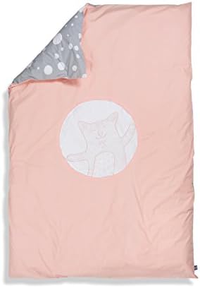 100% Organic Cotton Children's Single Bed Duvet Cover (Pink - Shoo)