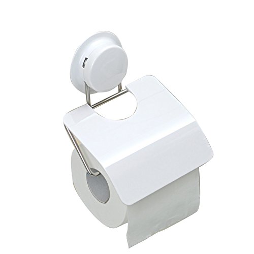 Preisvergleich Produktbild WYMNAME Chuck Toilettenpapierhalter Wasserdicht Wandhalterung Toilettenpapier halter einzelrolle mit deckel Tp-rollen-Weiß