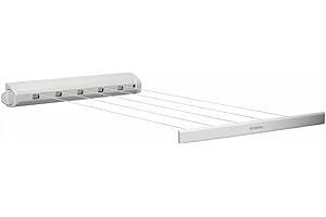 BRABANTIA Séchoir à Linge 385728 Enrouleur de Corde 22m, Blanc