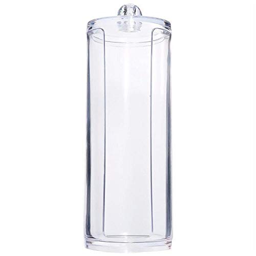 Niome Round Cosmetic Organizer Makeup Case Cotton Pad Case Box Lipstick Holder Clear