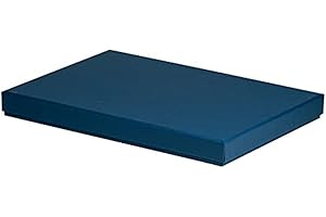 Rössler Papier 13521453900 - Karton Boxline prostokątny, odpowiedni dla DIN A4, Granatowy, 1 szt.