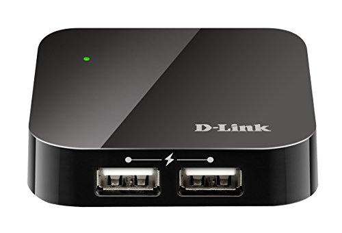 D-Link HUB USB Hub 4 ports USB 2.0- Idéal pour partager une connexion entre plusieurs périphériques USB (DUB-H4)