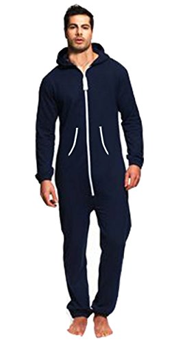 Colores lisos onesie newfacelook mens hoody todo en un zip hoodie mono 