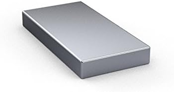25 x Neodymium Magnets, Rectangular | 12 x 6 x 1 mm | Nickel-Plated (NiCuNi) | approx. ~ 1.6 kg pull | Pack of 25 Magnets-block | N52