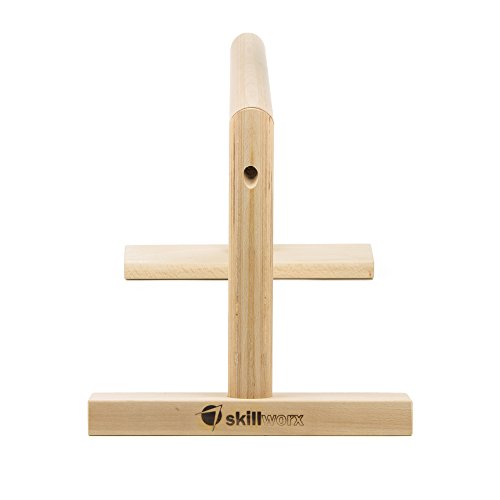 skillworx High Parallettes: Raw Edition – Calisthenics Liegestützgriffe aus Holz, made in Austria - 3