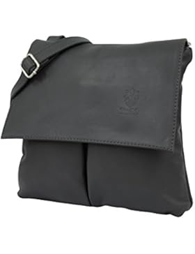AMBRA Moda Damen Handtasche Ledertasche Umhängetasche NL605