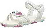 Fabricado en Camboya Geox Jr Hahiti Girl, Sandalias con Punta Abierta para Niñas, Blanco (White C1000), 26 EU