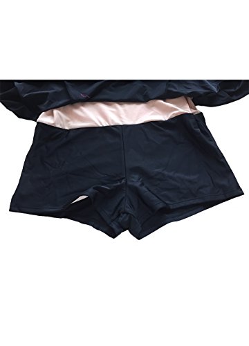 OUO Damen UV schutz Badeanzug swimwear Badekleid strandkleid Tankini mit kurz Hose Badehose Badeshort Wassersport - 5