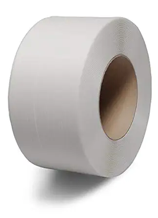 Tradewell PP Strapping Roll 100% Virgin Grade 12mm  1000 Mtrs for Automatic Box Strapping Machine - White Coloured (12MM X 1000M)